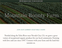 Tablet Screenshot of mountainbountyfarm.com